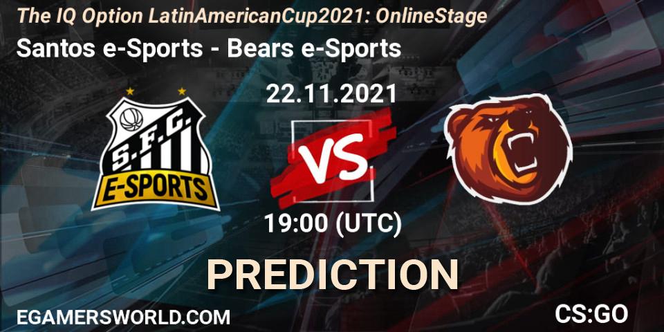 Santos e-Sports vs Bears e-Sports: Betting TIp, Match Prediction. 22.11.21. CS2 (CS:GO), The IQ Option Latin American Cup 2021: Online Stage