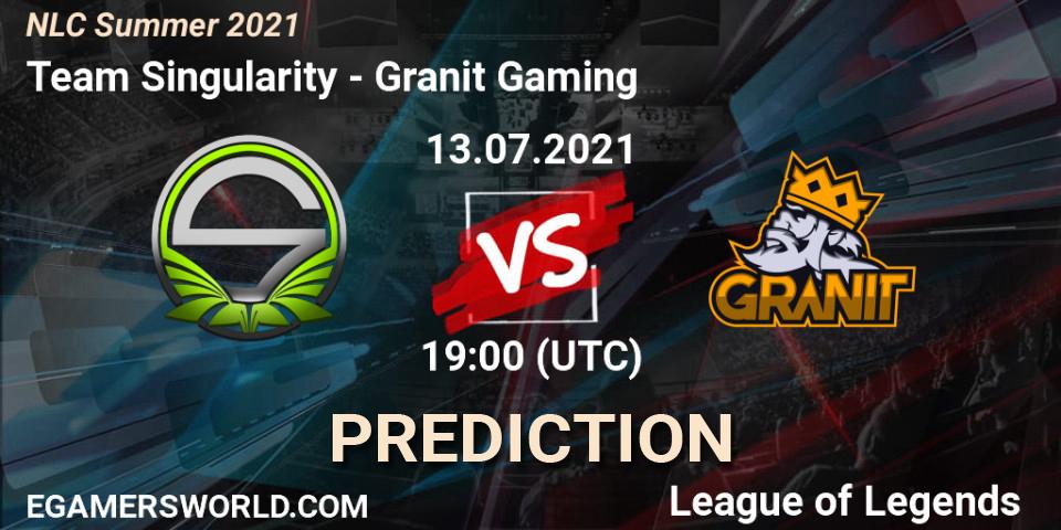Team Singularity vs Granit Gaming: Betting TIp, Match Prediction. 13.07.2021 at 19:00. LoL, NLC Summer 2021