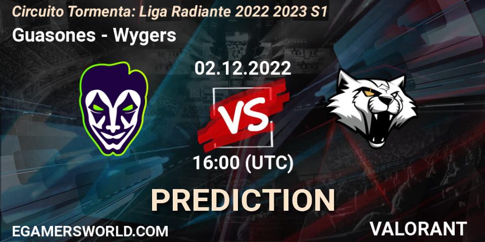 Guasones vs Wygers: Betting TIp, Match Prediction. 02.12.22. VALORANT, Circuito Tormenta: Liga Radiante 2022 2023 S1