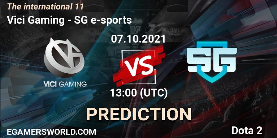 Vici Gaming vs SG e-sports: Betting TIp, Match Prediction. 07.10.21. Dota 2, The Internationa 2021