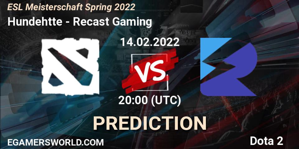 Hundehütte vs Recast Gaming: Betting TIp, Match Prediction. 14.02.22. Dota 2, ESL Meisterschaft Spring 2022