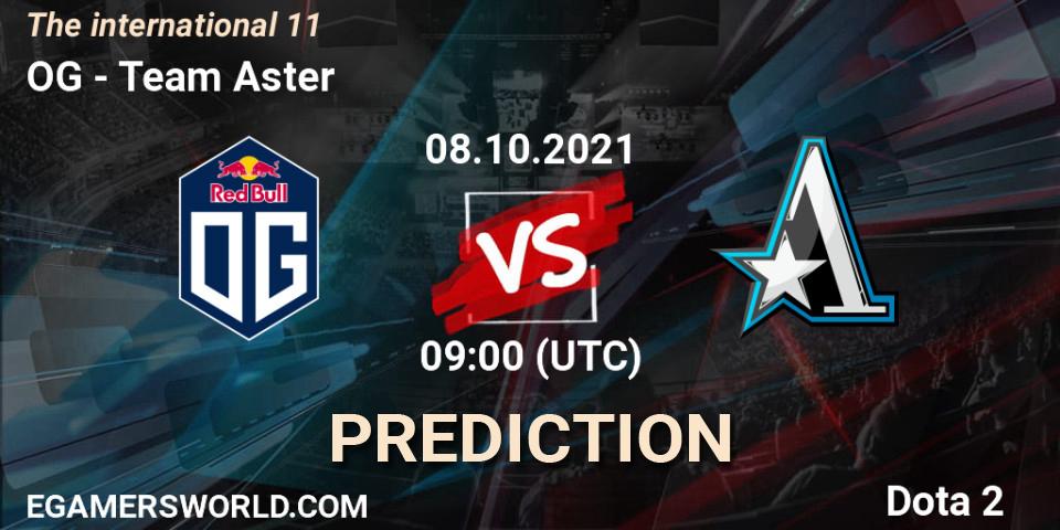 OG vs Team Aster: Betting TIp, Match Prediction. 08.10.21. Dota 2, The Internationa 2021