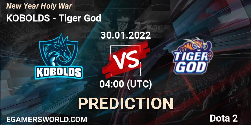 KOBOLDS vs Tiger God: Betting TIp, Match Prediction. 30.01.2022 at 04:11. Dota 2, New Year Holy War