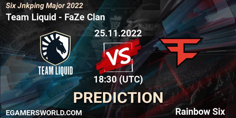 Team Liquid vs FaZe Clan: Betting TIp, Match Prediction. 25.11.22. Rainbow Six, Six Jönköping Major 2022