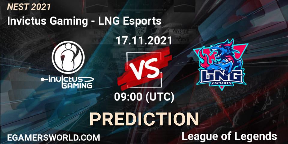 LNG Esports vs Invictus Gaming: Betting TIp, Match Prediction. 17.11.21. LoL, NEST 2021