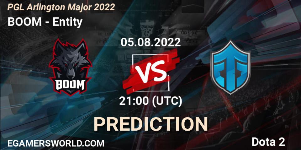 BOOM vs Entity: Betting TIp, Match Prediction. 05.08.2022 at 22:37. Dota 2, PGL Arlington Major 2022 - Group Stage