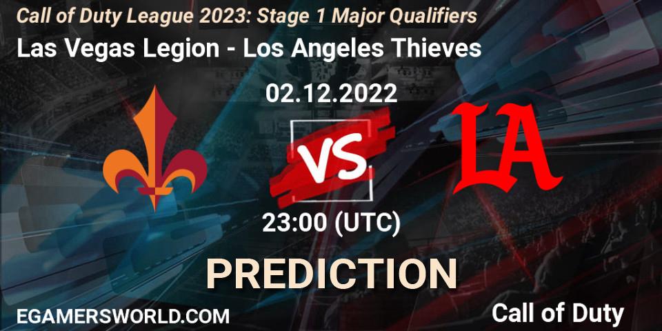 Las Vegas Legion vs Los Angeles Thieves: Betting TIp, Match Prediction. 02.12.2022 at 23:45. Call of Duty, Call of Duty League 2023: Stage 1 Major Qualifiers