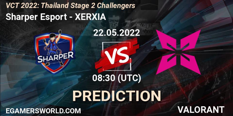 Sharper Esport vs XERXIA: Betting TIp, Match Prediction. 22.05.2022 at 08:30. VALORANT, VCT 2022: Thailand Stage 2 Challengers