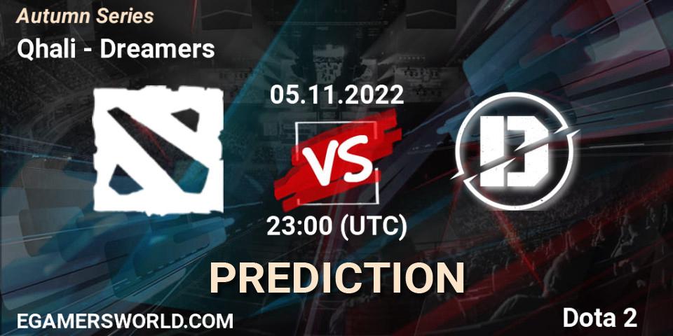 Qhali vs Dreamers: Betting TIp, Match Prediction. 04.11.22. Dota 2, Autumn Series