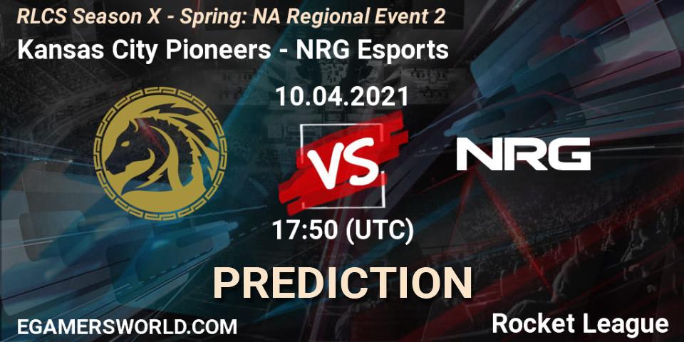 Kansas City Pioneers vs NRG Esports: Betting TIp, Match Prediction. 10.04.2021 at 17:50. Rocket League, RLCS Season X - Spring: NA Regional Event 2