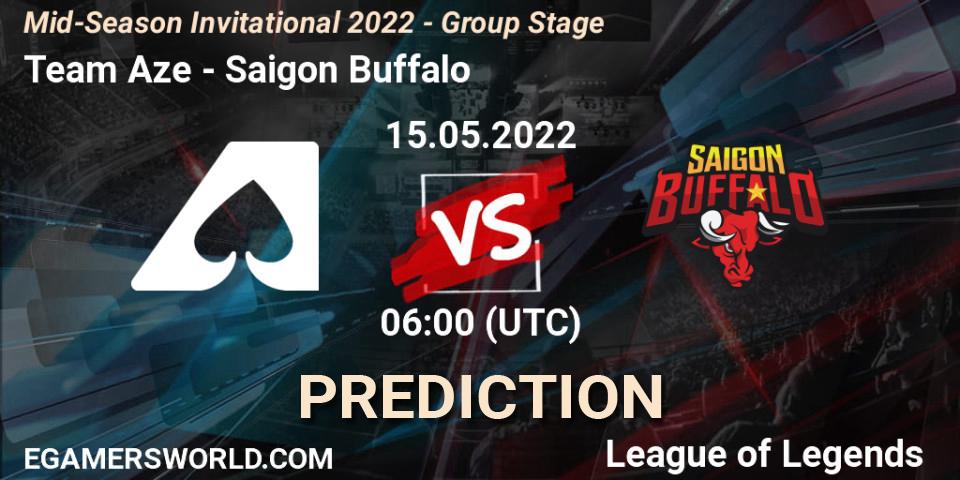 Team Aze vs Saigon Buffalo: Betting TIp, Match Prediction. 15.05.22. LoL, Mid-Season Invitational 2022 - Group Stage