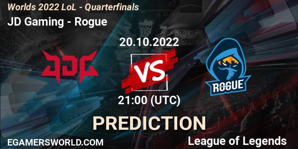 JD Gaming vs Rogue: Betting TIp, Match Prediction. 20.10.22. LoL, Worlds 2022 LoL - Quarterfinals