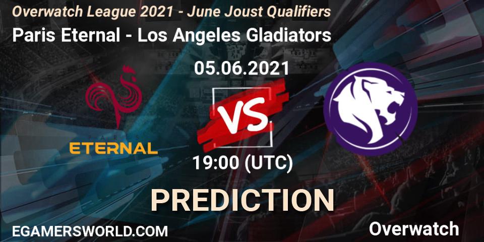 Paris Eternal vs Los Angeles Gladiators: Betting TIp, Match Prediction. 05.06.21. Overwatch, Overwatch League 2021 - June Joust Qualifiers