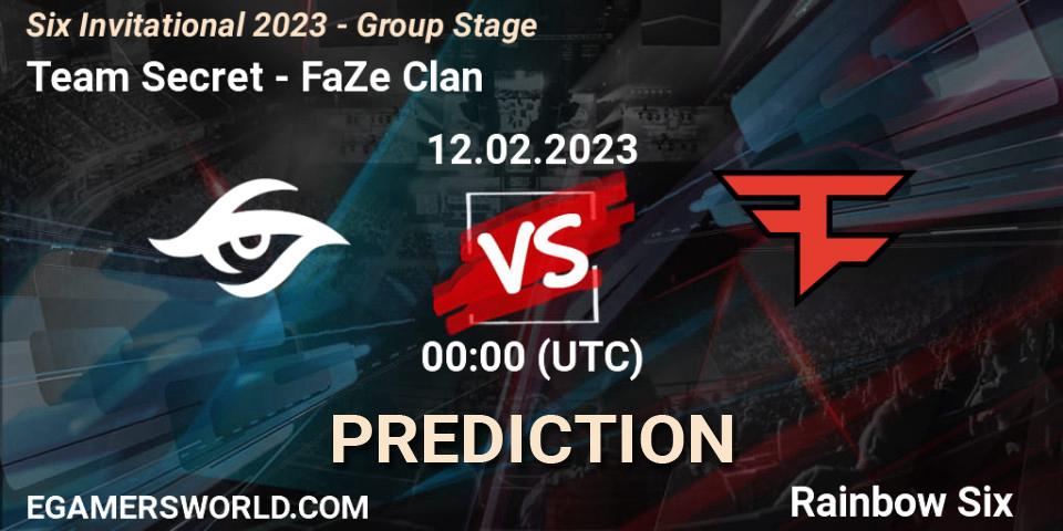 Team Secret vs FaZe Clan: Betting TIp, Match Prediction. 12.02.23. Rainbow Six, Six Invitational 2023 - Group Stage