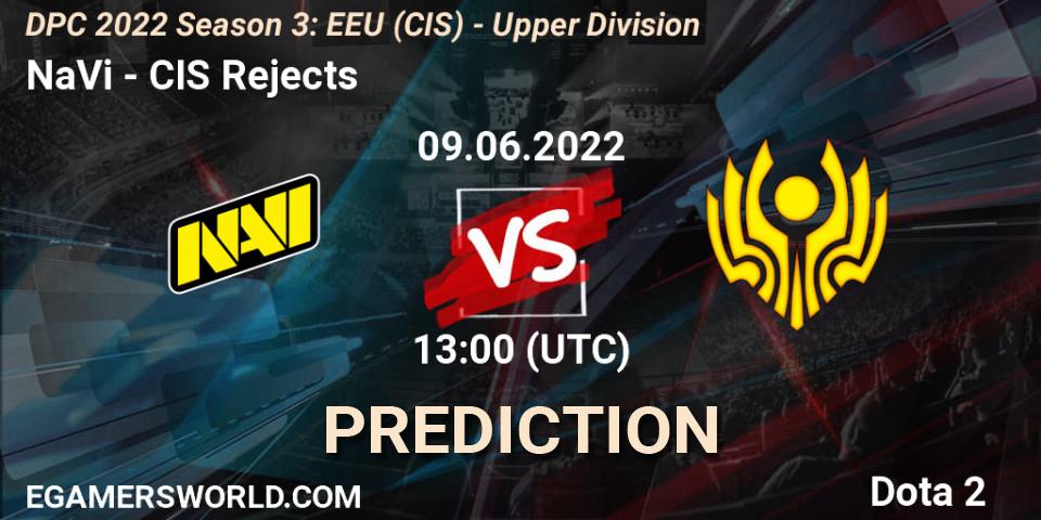 NaVi vs CIS Rejects: Betting TIp, Match Prediction. 09.06.22. Dota 2, DPC EEU (CIS) 2021/2022 Tour 3: Division I