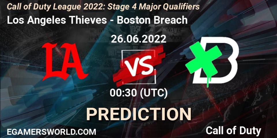 Los Angeles Thieves vs Boston Breach: Betting TIp, Match Prediction. 26.06.2022 at 00:30. Call of Duty, Call of Duty League 2022: Stage 4