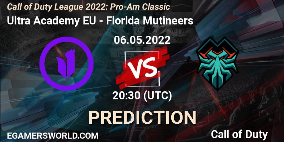 Ultra Academy EU vs Florida Mutineers: Betting TIp, Match Prediction. 06.05.2022 at 20:30. Call of Duty, Call of Duty League 2022: Pro-Am Classic