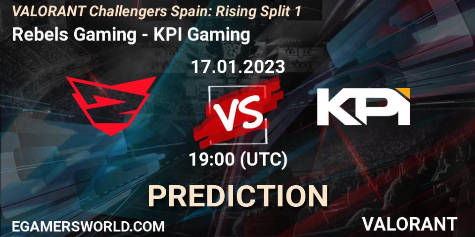 Rebels Gaming vs KPI Gaming: Betting TIp, Match Prediction. 17.01.23. VALORANT, VALORANT Challengers 2023 Spain: Rising Split 1