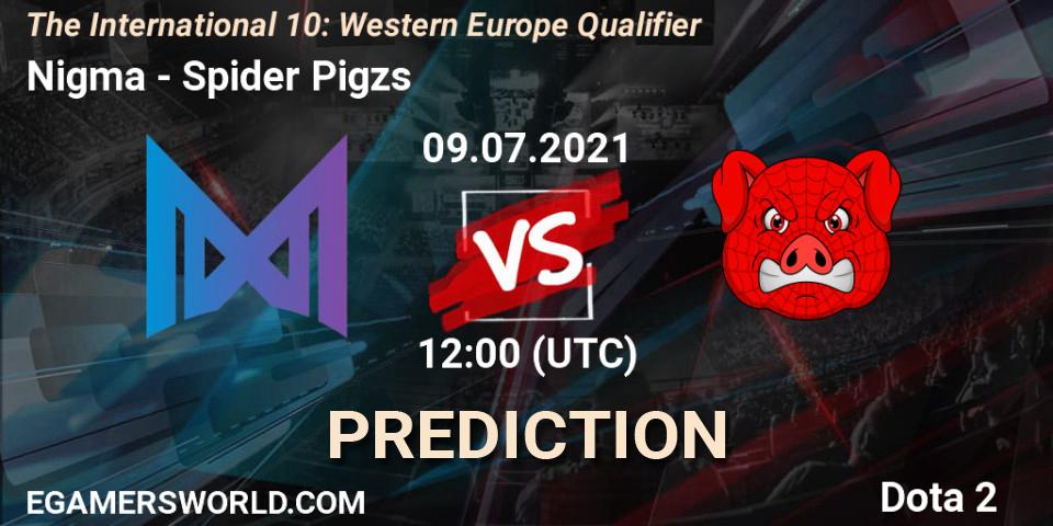 Nigma Galaxy vs Spider Pigzs: Betting TIp, Match Prediction. 09.07.21. Dota 2, The International 10: Western Europe Qualifier