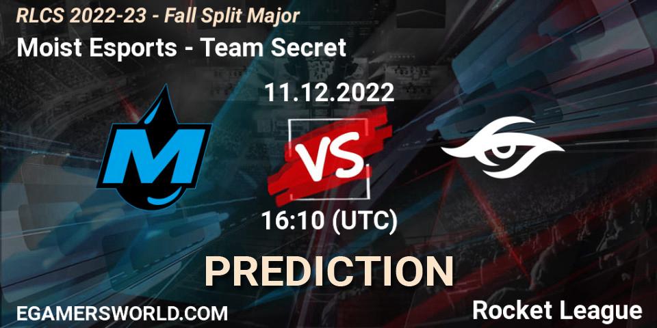 Moist Esports vs Team Secret: Betting TIp, Match Prediction. 11.12.2022 at 16:20. Rocket League, RLCS 2022-23 - Fall Split Major