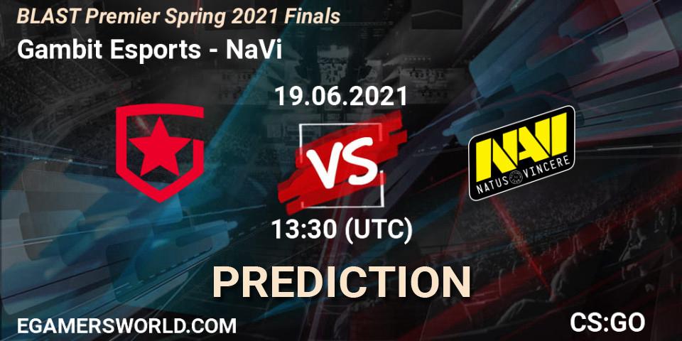 Gambit Esports vs NaVi: Betting TIp, Match Prediction. 19.06.21. CS2 (CS:GO), BLAST Premier Spring 2021 Finals
