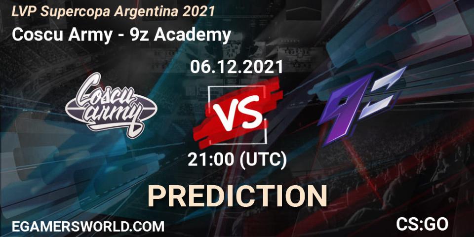 Coscu Army vs 9z Academy: Betting TIp, Match Prediction. 06.12.21. CS2 (CS:GO), LVP Supercopa Argentina 2021