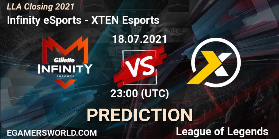 Infinity eSports vs XTEN Esports: Betting TIp, Match Prediction. 18.07.21. LoL, LLA Closing 2021
