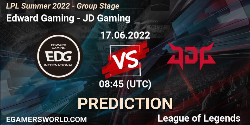 Edward Gaming vs JD Gaming: Betting TIp, Match Prediction. 17.06.22. LoL, LPL Summer 2022 - Group Stage