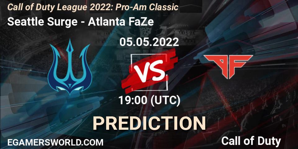 Seattle Surge vs Atlanta FaZe: Betting TIp, Match Prediction. 05.05.2022 at 19:00. Call of Duty, Call of Duty League 2022: Pro-Am Classic