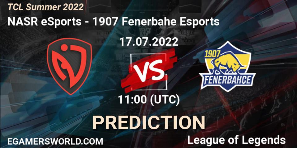 NASR eSports vs 1907 Fenerbahçe Esports: Betting TIp, Match Prediction. 17.07.2022 at 11:00. LoL, TCL Summer 2022
