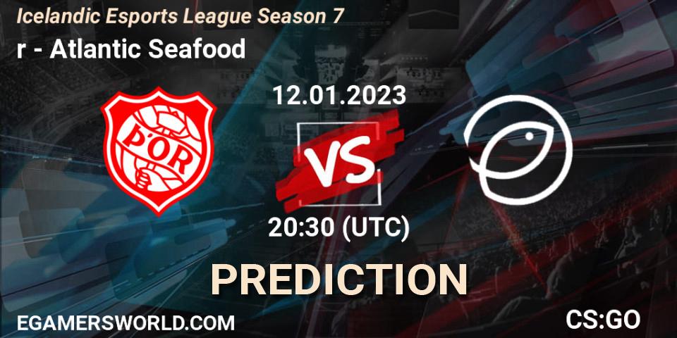 Þór vs Atlantic Seafood: Betting TIp, Match Prediction. 12.01.2023 at 20:30. Counter-Strike (CS2), Icelandic Esports League Season 7