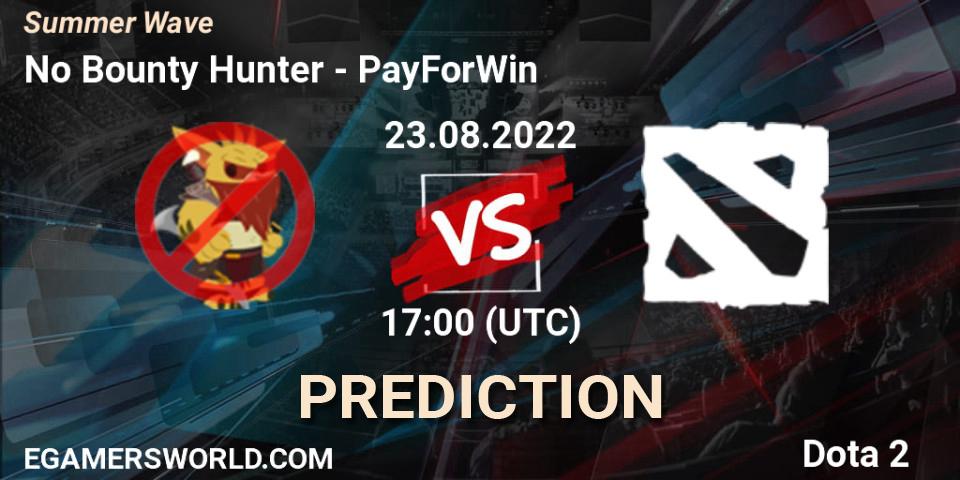 No Bounty Hunter vs PayForWin: Betting TIp, Match Prediction. 23.08.2022 at 17:15. Dota 2, Summer Wave