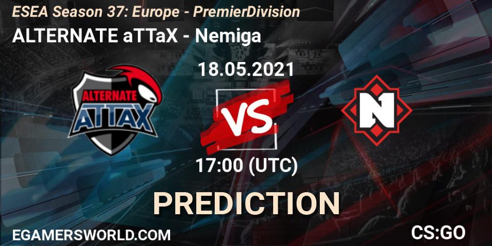 ALTERNATE aTTaX vs Nemiga: Betting TIp, Match Prediction. 27.05.21. CS2 (CS:GO), ESEA Season 37: Europe - Premier Division