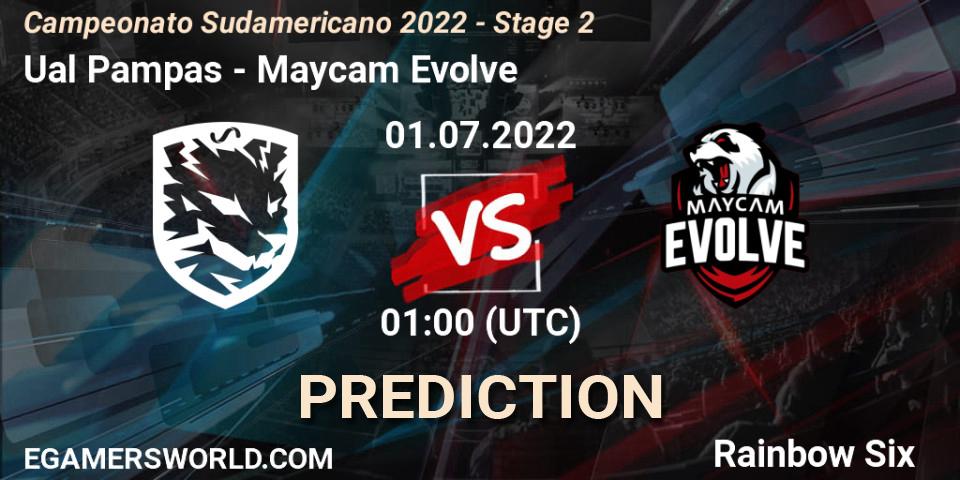 Ualá Pampas vs Maycam Evolve: Betting TIp, Match Prediction. 01.07.2022 at 01:00. Rainbow Six, Campeonato Sudamericano 2022 - Stage 2