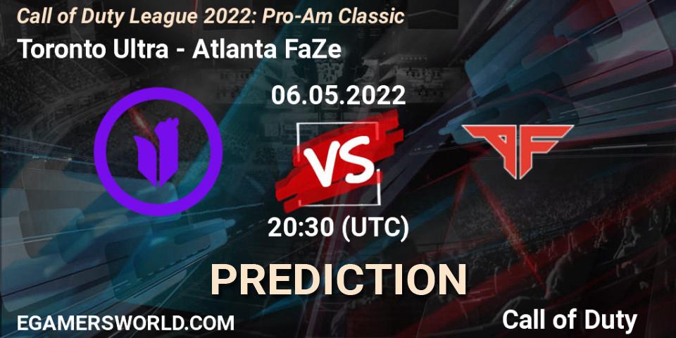 Toronto Ultra vs Atlanta FaZe: Betting TIp, Match Prediction. 06.05.22. Call of Duty, Call of Duty League 2022: Pro-Am Classic