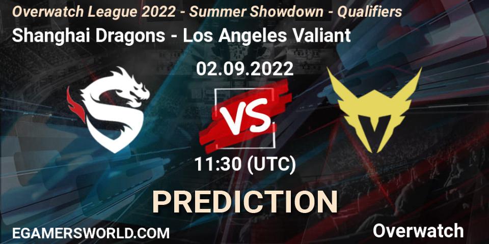 Shanghai Dragons vs Los Angeles Valiant: Betting TIp, Match Prediction. 02.09.22. Overwatch, Overwatch League 2022 - Summer Showdown - Qualifiers