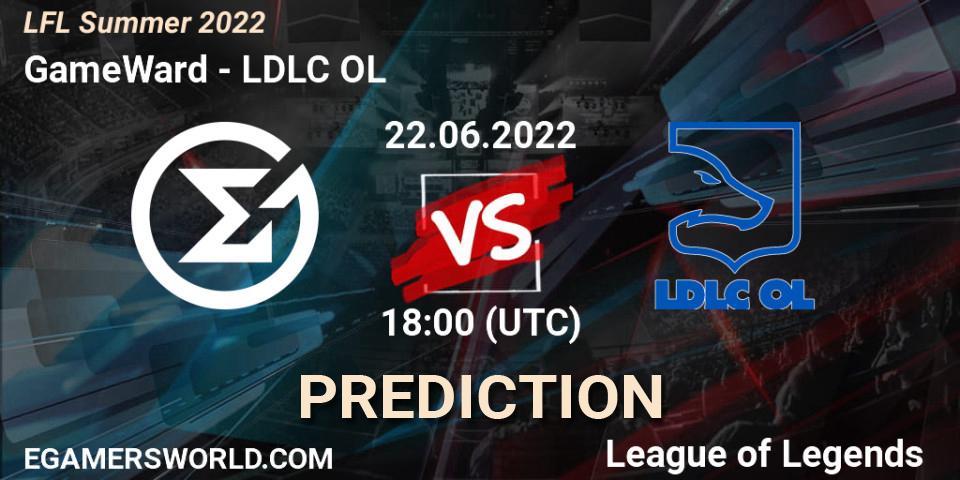 GameWard vs LDLC OL: Betting TIp, Match Prediction. 22.06.22. LoL, LFL Summer 2022
