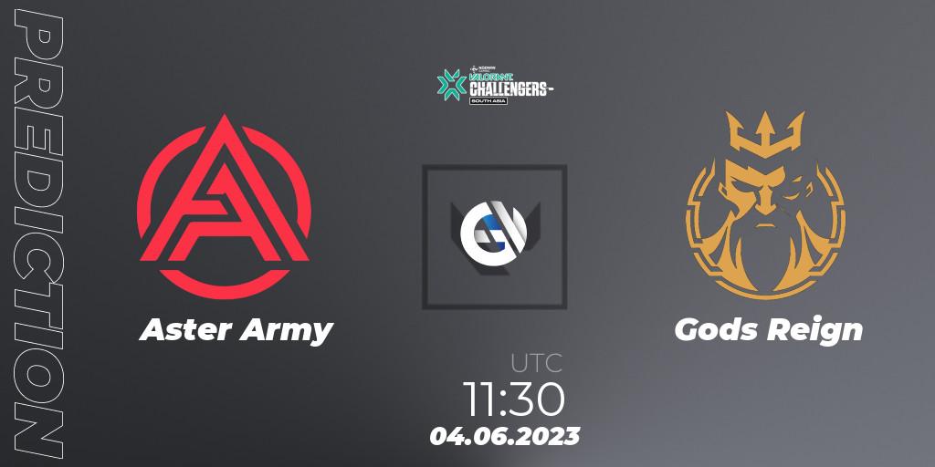  Aster Army vs Gods Reign: Betting TIp, Match Prediction. 04.06.23. VALORANT, VALORANT Challengers 2023: South Asia Split 2