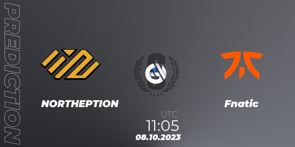 NORTHEPTION vs Fnatic: Betting TIp, Match Prediction. 15.10.23. Rainbow Six, Japan League 2023 - Stage 2 - Last Chance Qualifiers