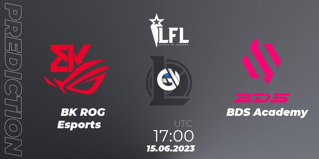 BK ROG Esports vs BDS Academy: Betting TIp, Match Prediction. 15.06.2023 at 17:00. LoL, LFL Summer 2023 - Group Stage