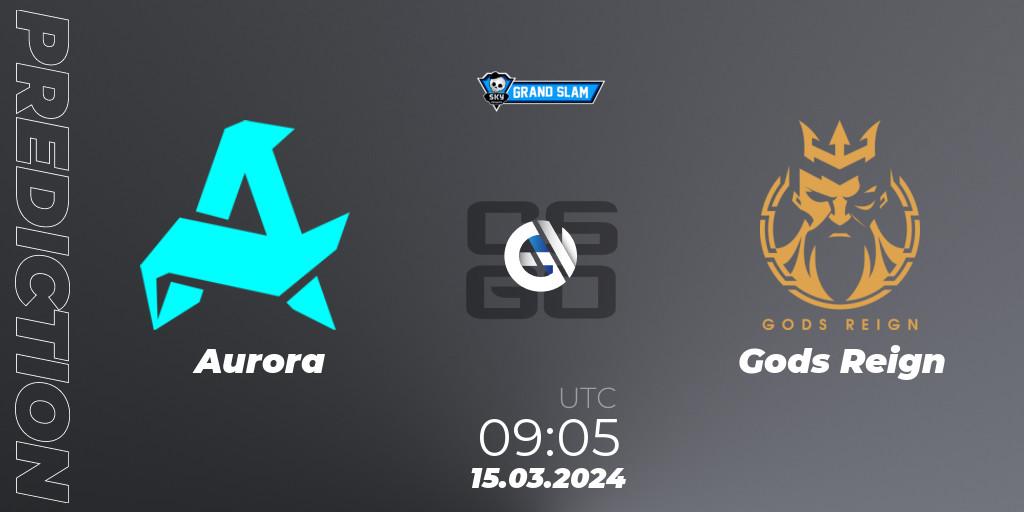 Aurora vs Gods Reign: Betting TIp, Match Prediction. 15.03.24. CS2 (CS:GO), Skyesports Grand Slam 2024