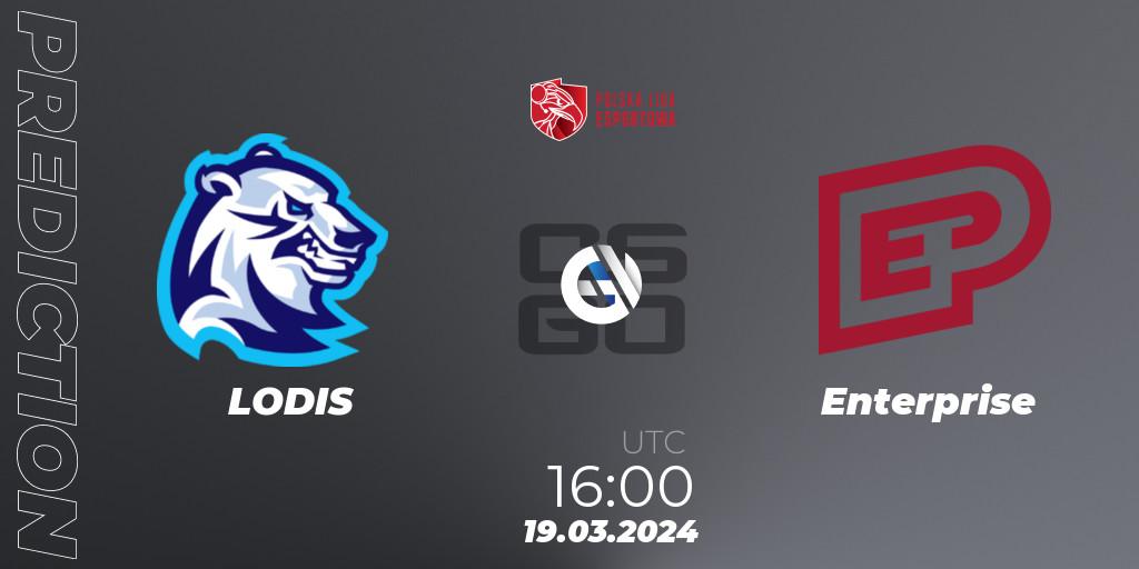 LODIS vs Enterprise: Betting TIp, Match Prediction. 19.03.24. CS2 (CS:GO), Polska Liga Esportowa 2024: Split #1