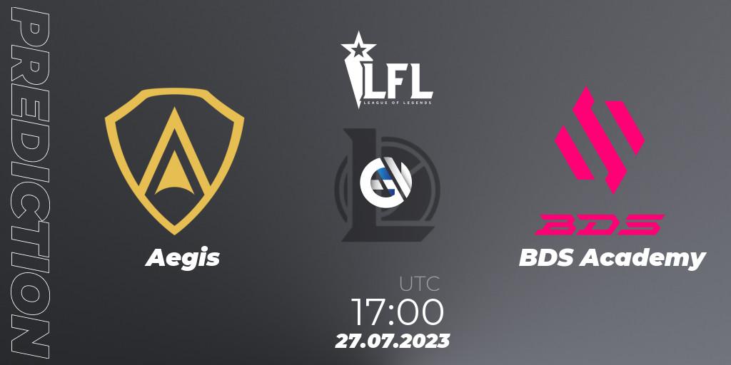 Aegis vs BDS Academy: Betting TIp, Match Prediction. 27.07.2023 at 17:00. LoL, LFL Summer 2023 - Group Stage