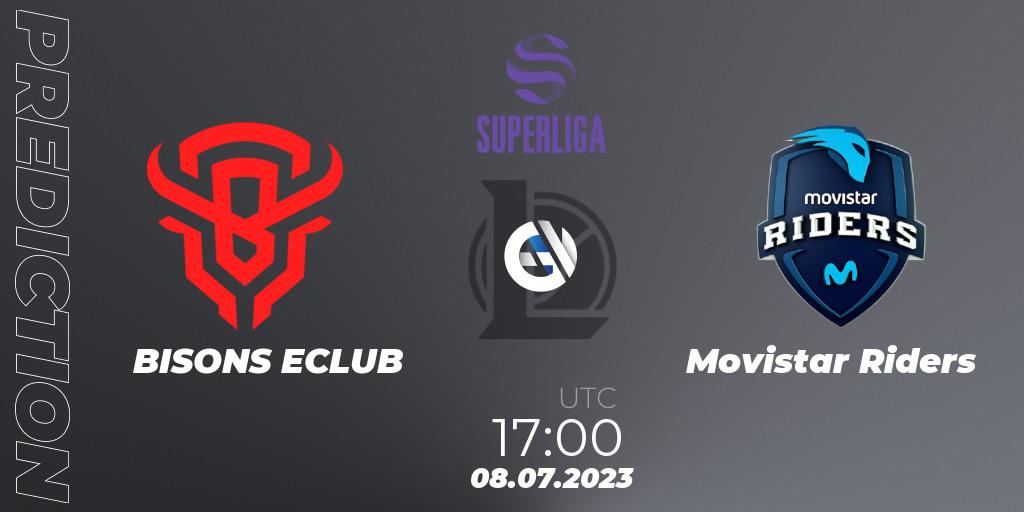 BISONS ECLUB vs Movistar Riders: Betting TIp, Match Prediction. 08.07.23. LoL, Superliga Summer 2023 - Group Stage