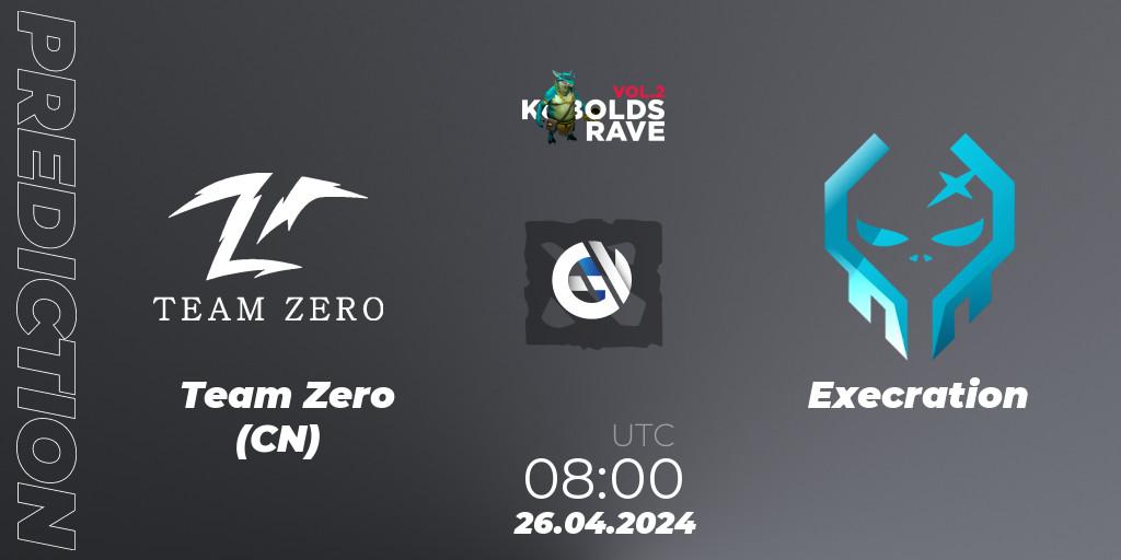 Team Zero (CN) vs Execration: Betting TIp, Match Prediction. 26.04.24. Dota 2, Cringe Station Kobolds Rave 2