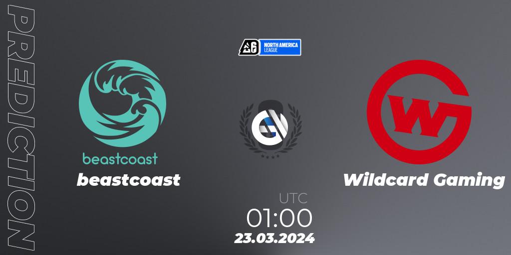 beastcoast vs Wildcard Gaming: Betting TIp, Match Prediction. 23.03.24. Rainbow Six, North America League 2024 - Stage 1