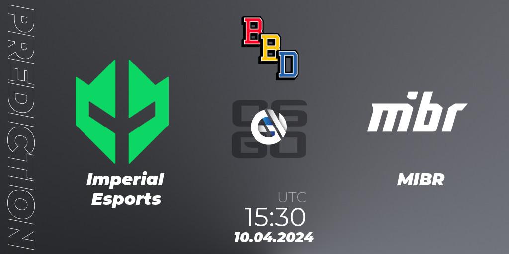Imperial Esports vs MIBR: Betting TIp, Match Prediction. 10.04.24. CS2 (CS:GO), BetBoom Dacha Belgrade 2024: South American Qualifier