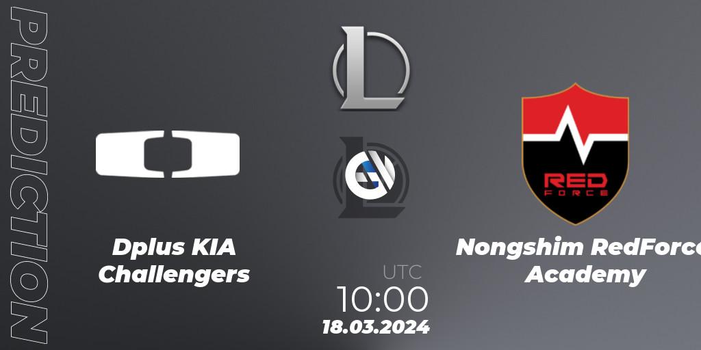 Dplus KIA Challengers vs Nongshim RedForce Academy: Betting TIp, Match Prediction. 18.03.24. LoL, LCK Challengers League 2024 Spring - Group Stage