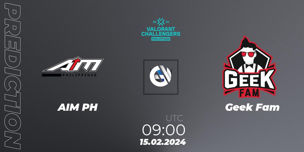 AIM PH vs Geek Fam: Betting TIp, Match Prediction. 15.02.2024 at 09:15. VALORANT, VALORANT Challengers 2024 Philippines: Split 1