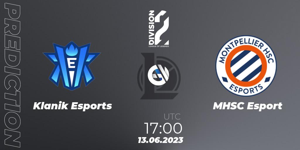 Klanik Esports vs MHSC Esport: Betting TIp, Match Prediction. 13.06.23. LoL, LFL Division 2 Summer 2023 - Group Stage